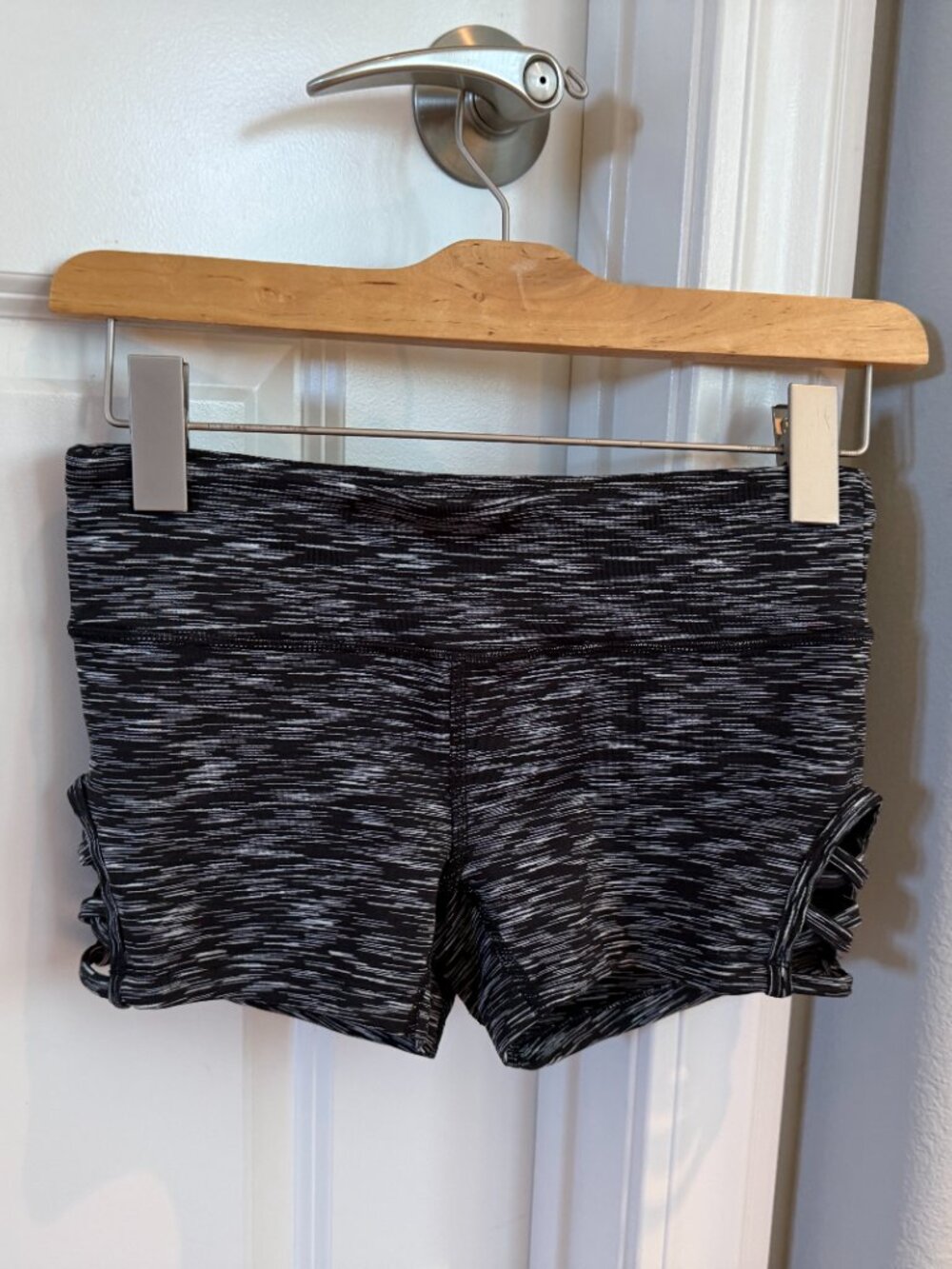 Forever 21 Stylish Bike Shorts with Side Criss-Cross Pattern Cut Outs Size S